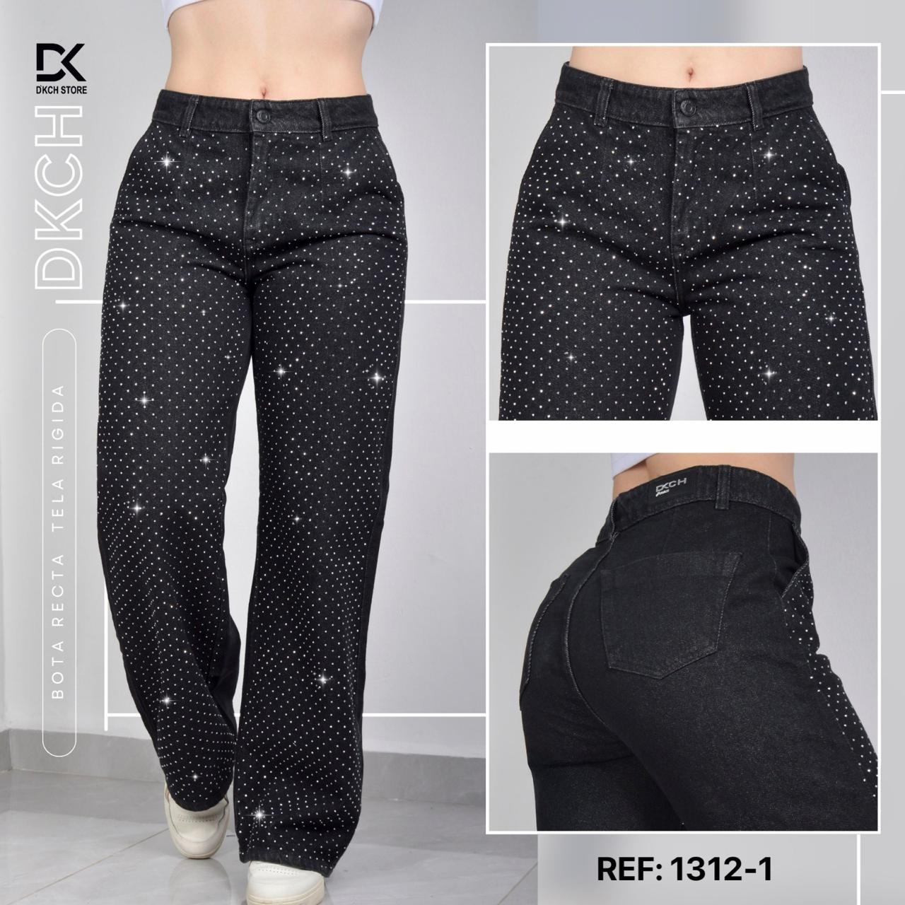 JEANS BOTA ANCHA RIGIDO REF 1312-1