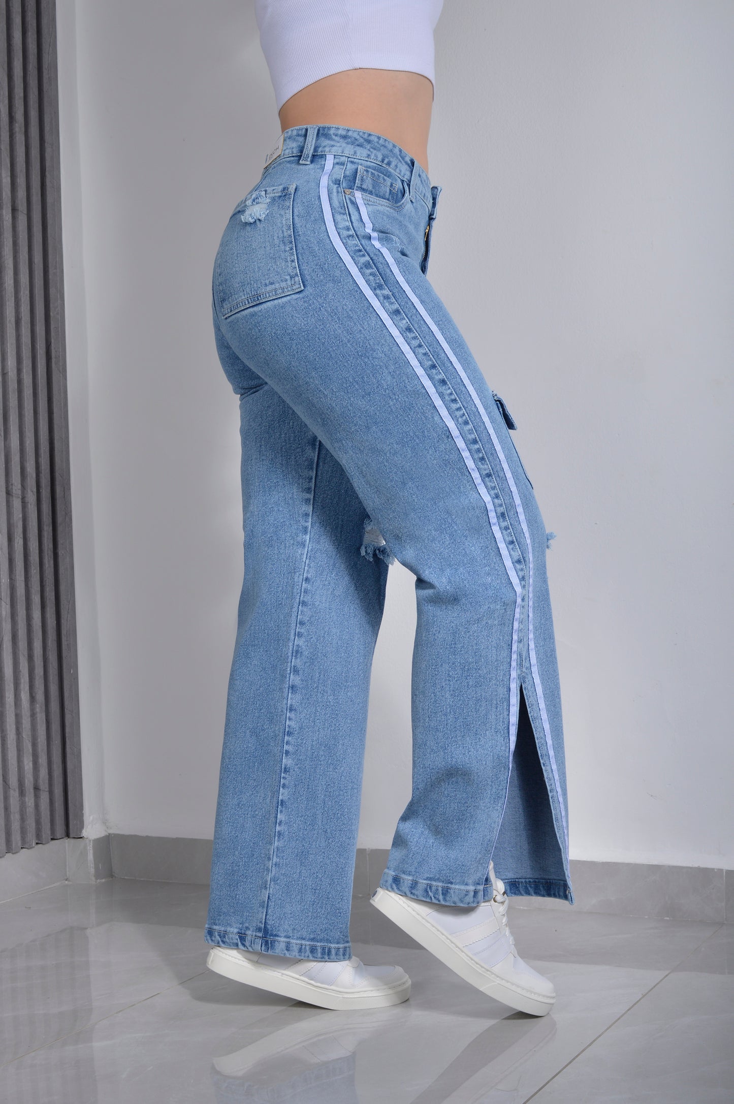 JEANS SEMI RIGIDO BOTA ANCHA REF.1250
