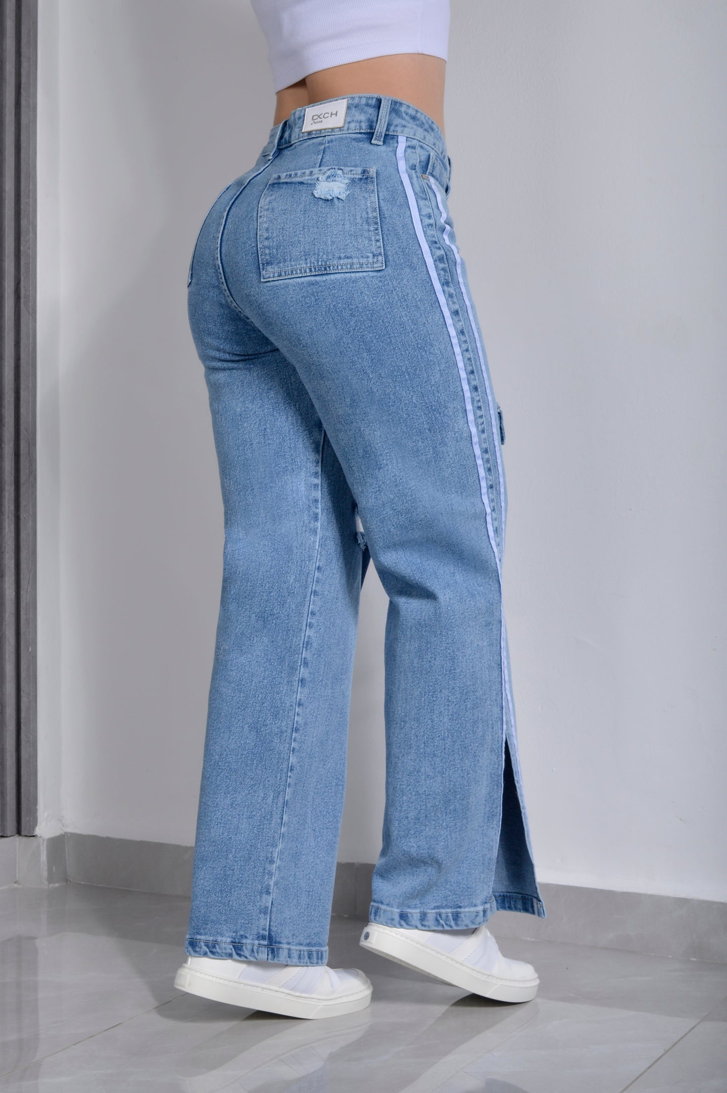 JEANS SEMI RIGIDO BOTA ANCHA REF.1250