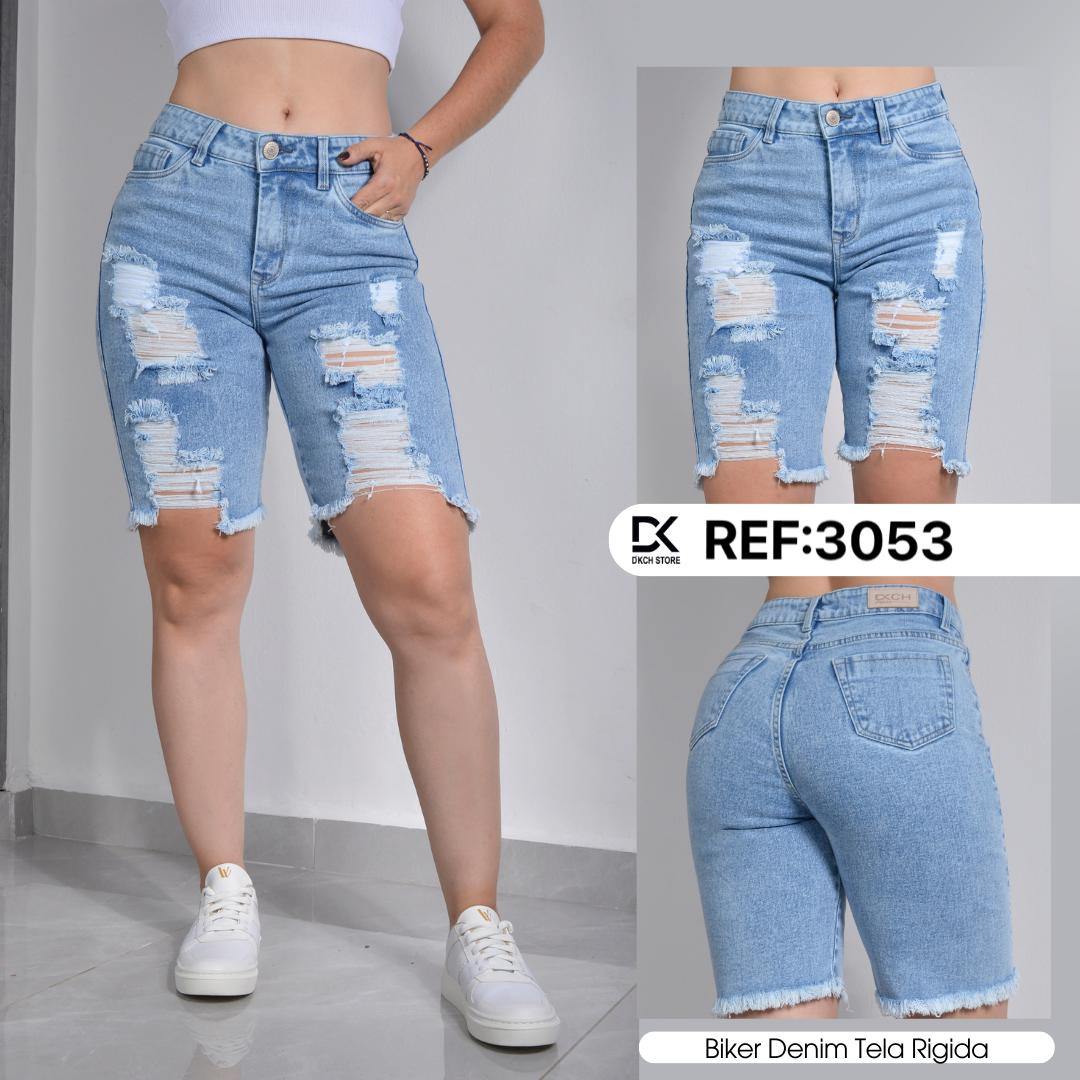 BERMUDA SEMI RIGIDA TIRO ALTO REF 3053