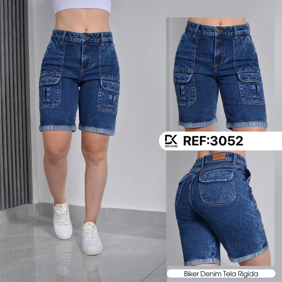 BERMUDA SEMI RIGIDA TIRO ALTO REF 3052