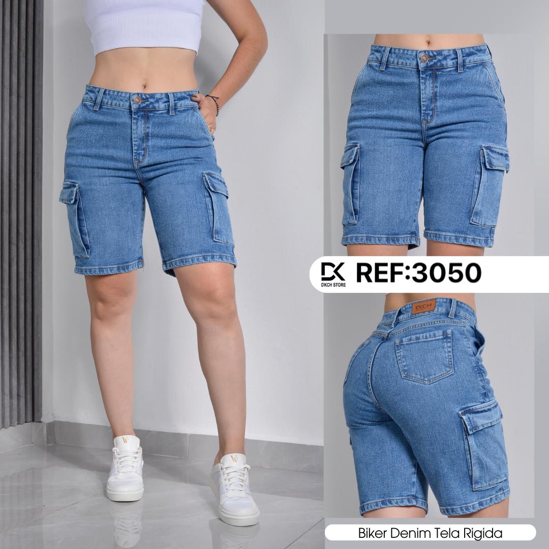 BERMUDA CARGO SEMI RIGIDA TIRO ALTO REF 3050