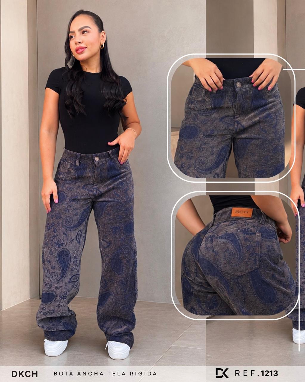 JEANS  BOTA ANCHA TELA RIGIDA REF 1213