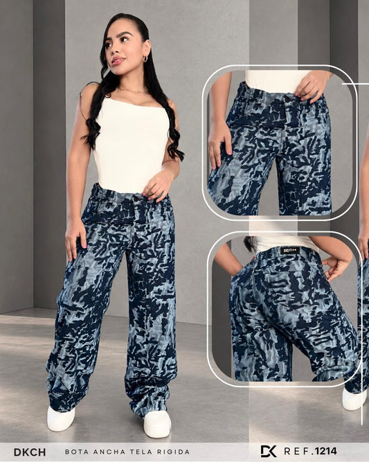 JEANS  BOTA ANCHA TELA RIGIDA REF 1314