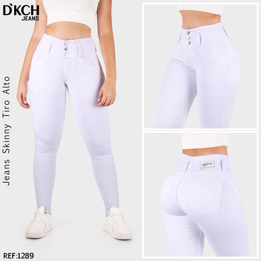 JEANS SKINNY TIRO ALTO REF 1289