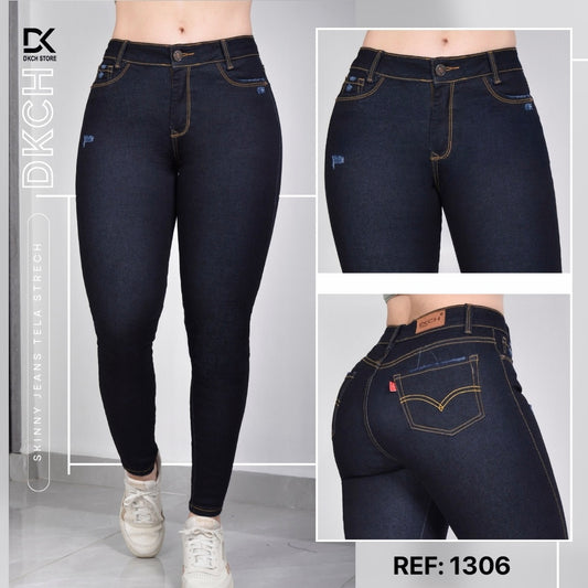 JEANS SKINNY TIRO ALTO REF 1306