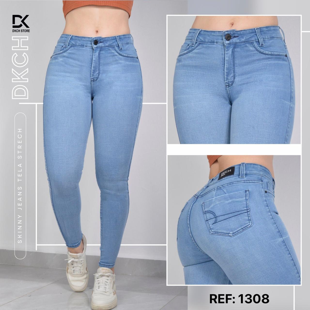 JEANS SKINNY TIRO ALTO REF 1308