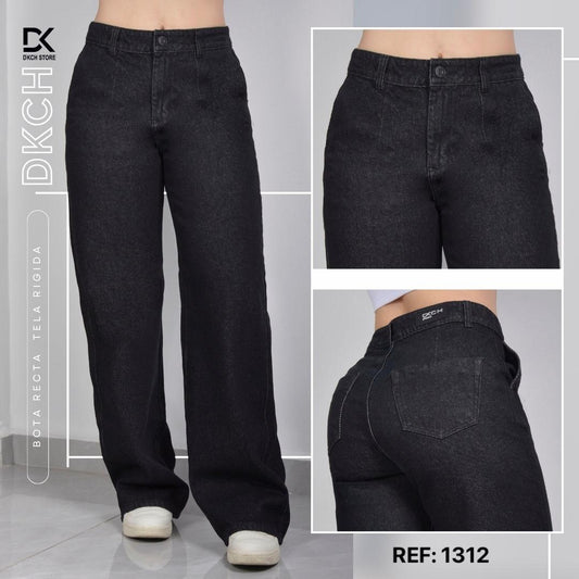 JEANS  RIGIDO BOTA ANCHA REF.1312