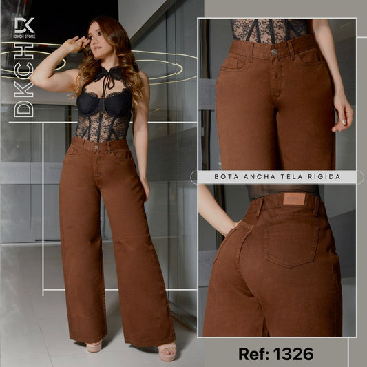 JEANS  BOTA ANCHA TELA RIGIDA REF 1326