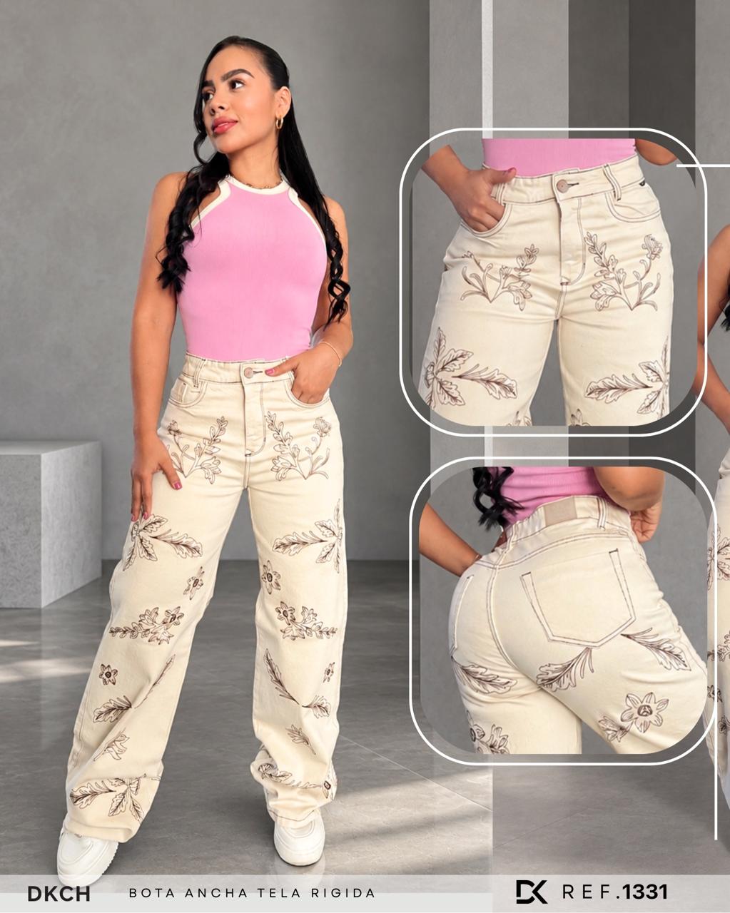 JEANS  BOTA ANCHA TELA RIGIDA REF 1331