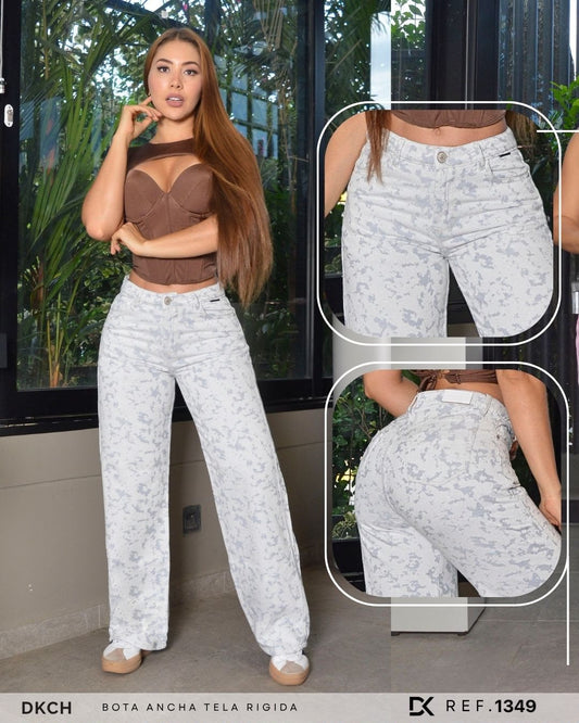 JEANS  BOTA ANCHA TELA RIGIDA REF 1349