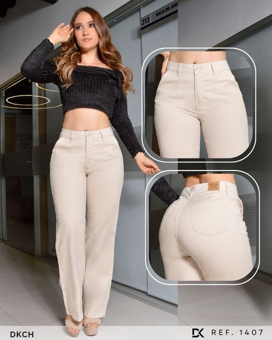 PANTALON DRILL STRECH BOTA RECTA REF. 1407