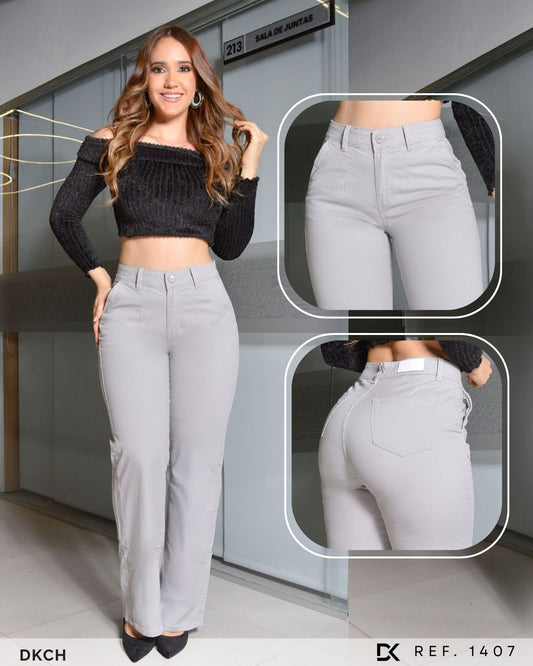 PANTALON DRILL STRECH BOTA ANCHA REF. 1298
