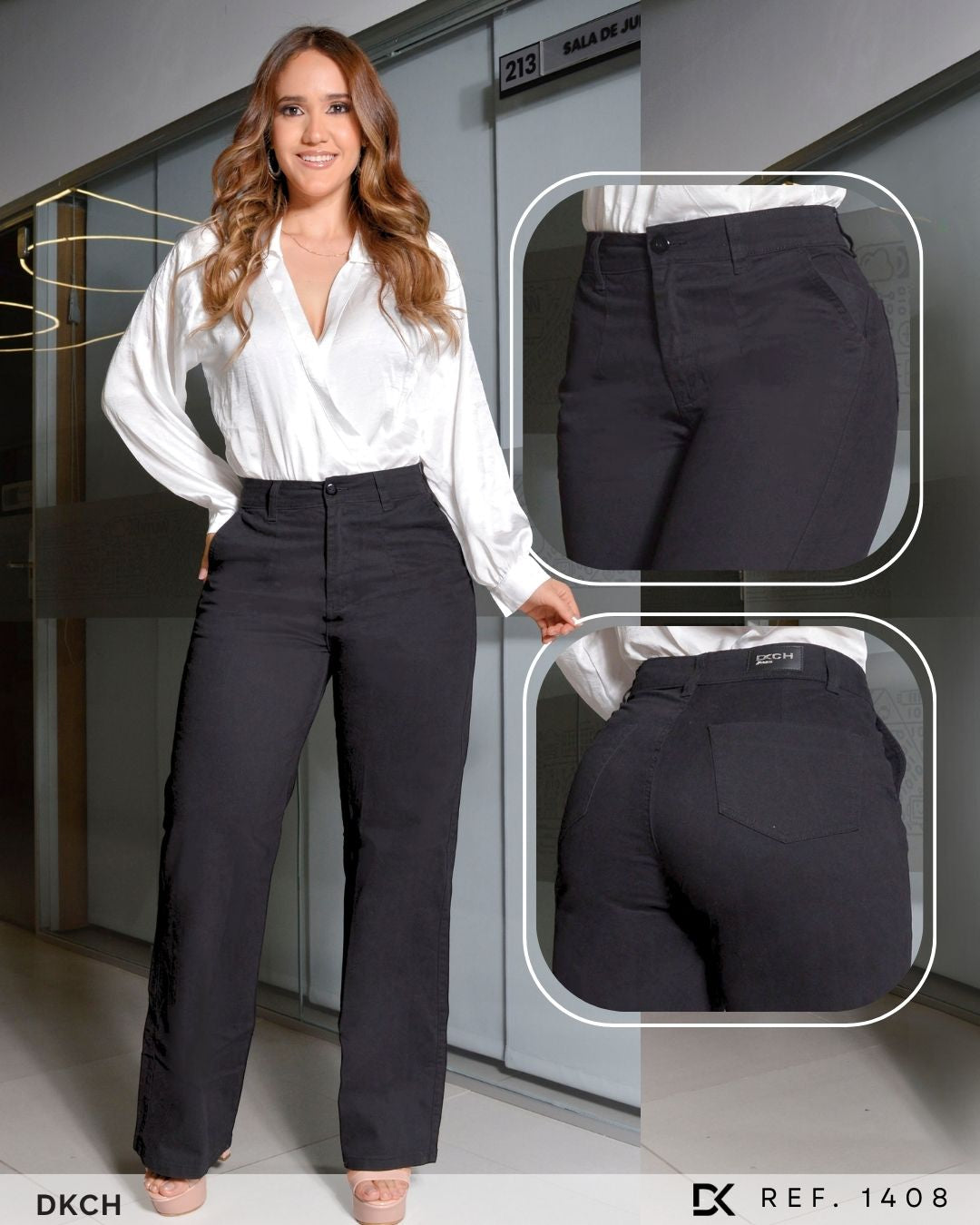 PANTALON DRILL STRECH BOTA RECTA REF. 1408