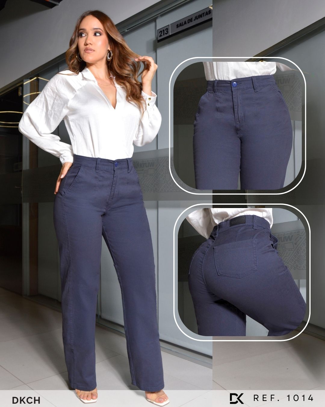 PANTALON DRILL STRECH BOTA RECTA REF. 1410