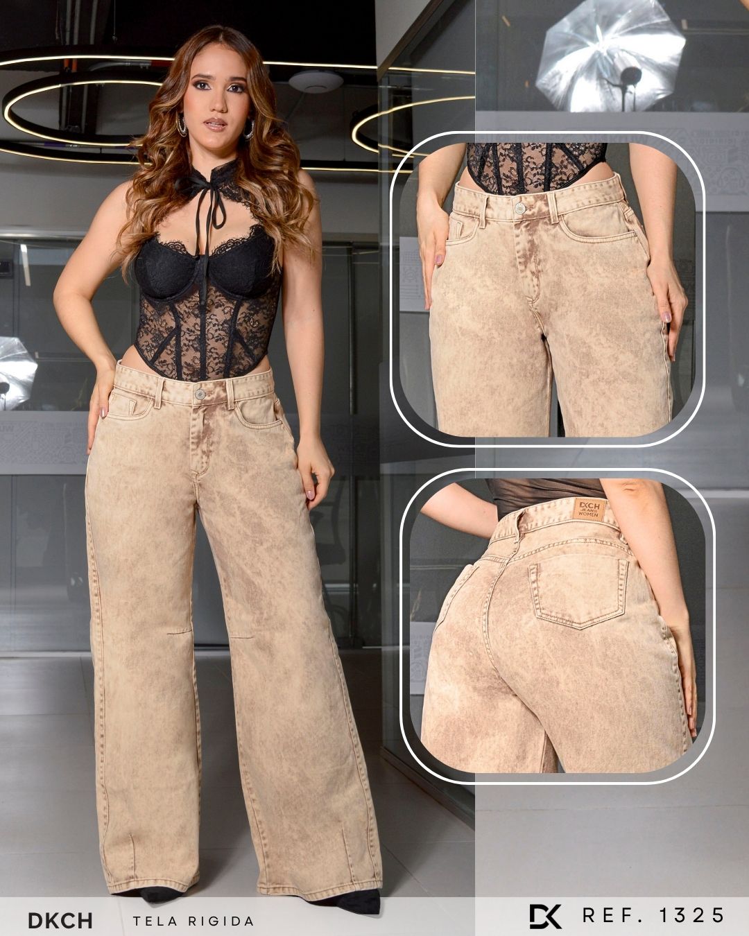 JEANS  BOTA ANCHA TELA RIGIDA REF 1325
