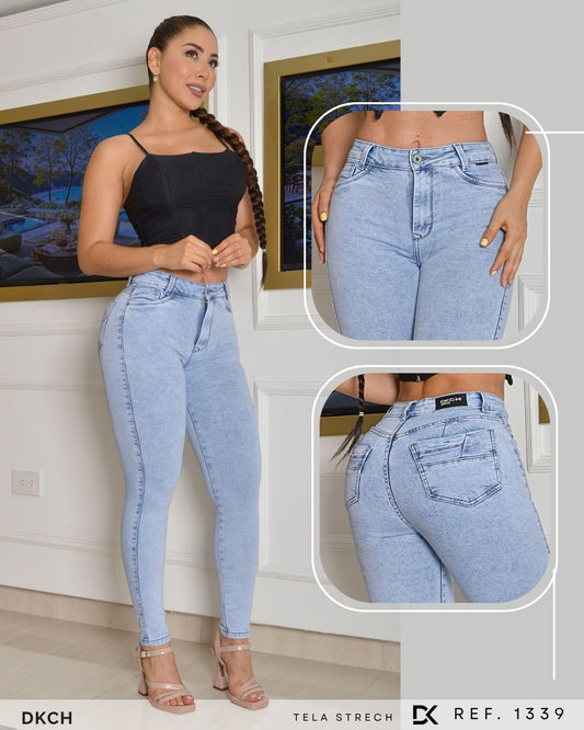 JEANS SKINNY TIRO ALTO REF 1339