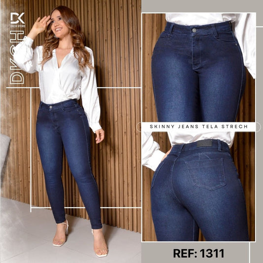 JEANS SKINNY TIRO ALTO REF 1311