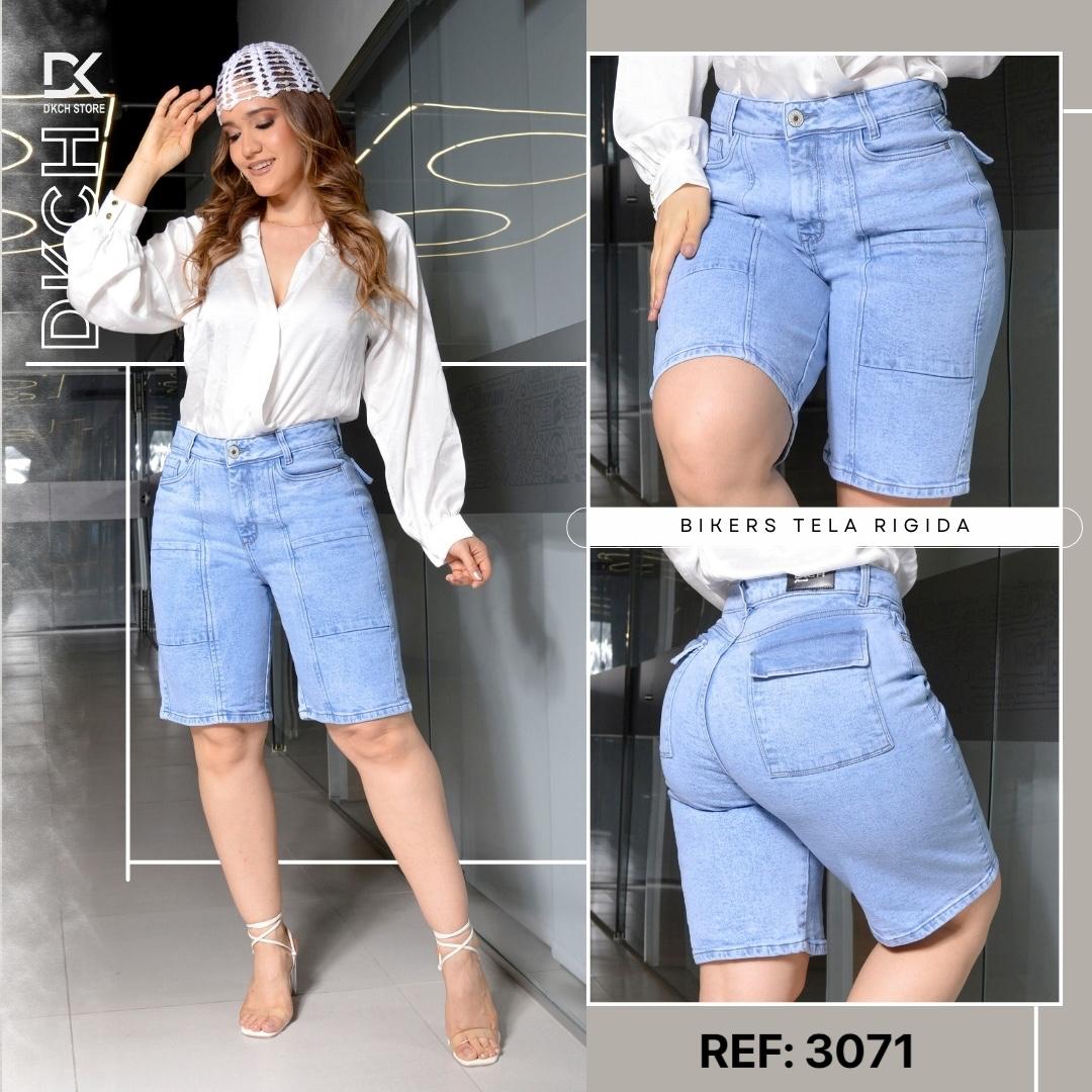 BERMUDA SEMI RIGIDA TIRO ALTO REF 3071