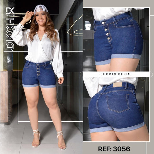 SHORT TIRO ALTO TELA STRETCH REF 3056