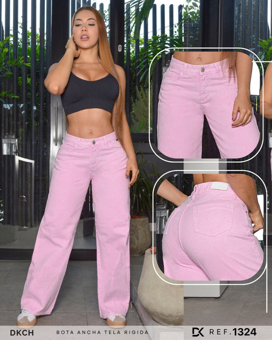 JEANS  BOTA ANCHA TELA RIGIDA REF 1324
