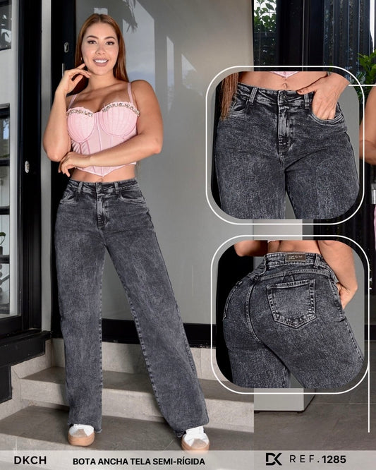 JEANS SEMI RIGIDO BOTA ANCHA REF.1285