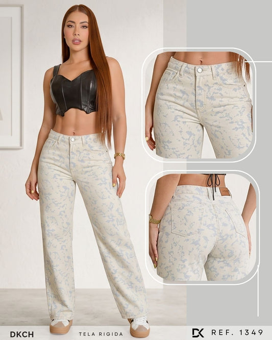 JEANS  BOTA ANCHA TELA RIGIDA REF 1349