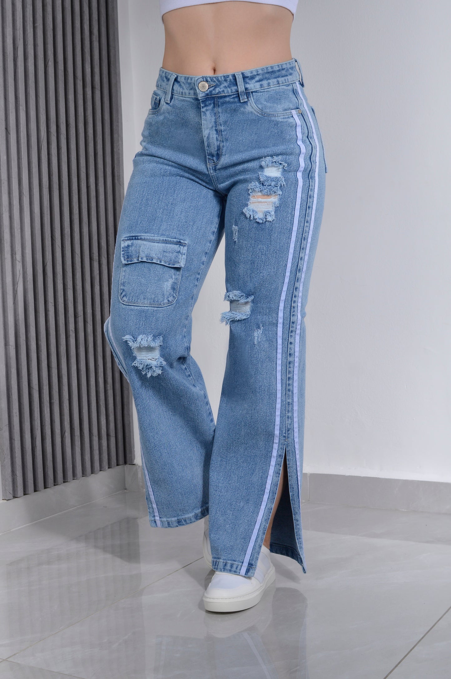 JEANS  SEMI RIGIDO BOTA ANCHA REF.1250