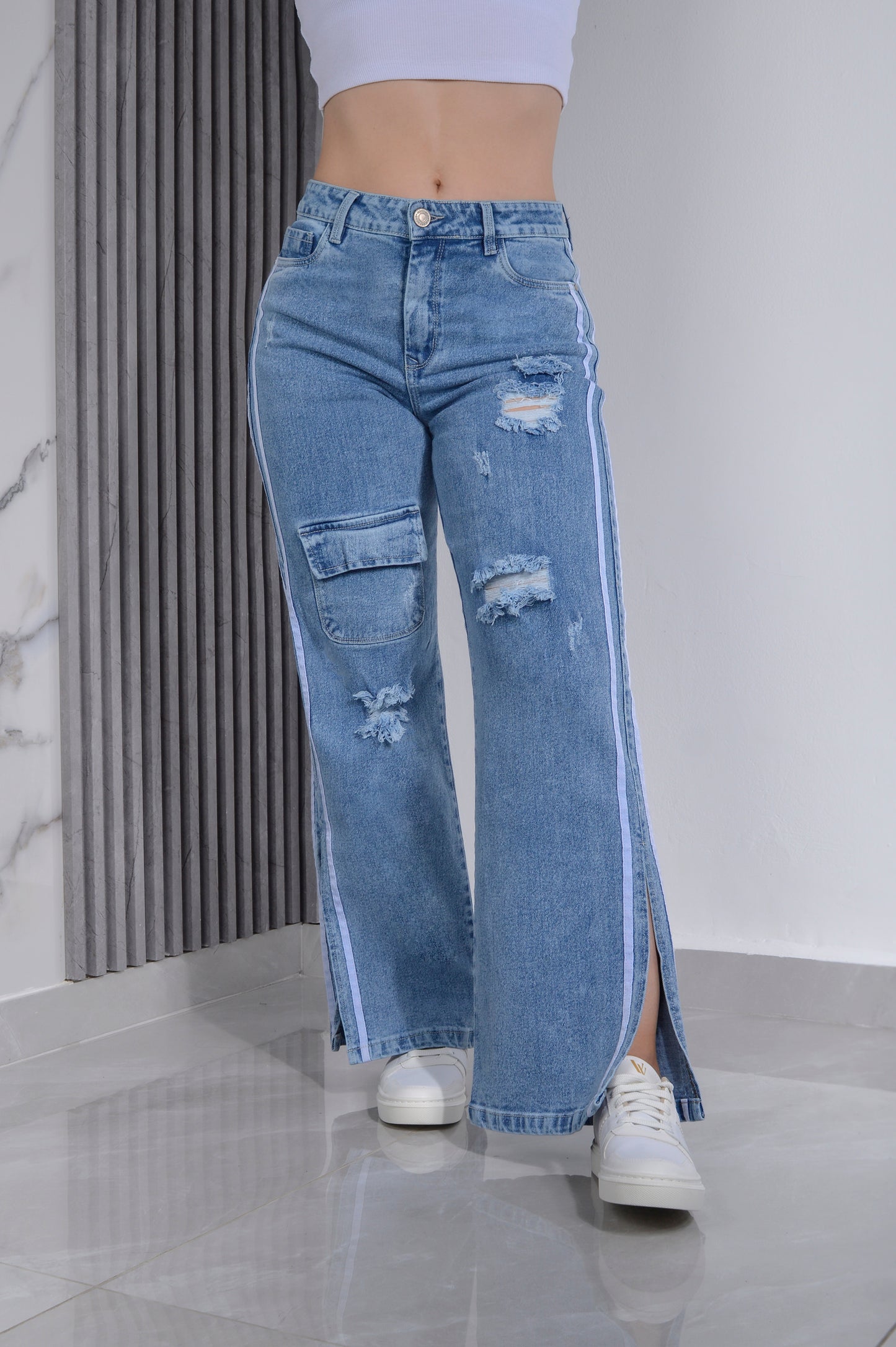 JEANS  SEMI RIGIDO BOTA ANCHA REF.1250