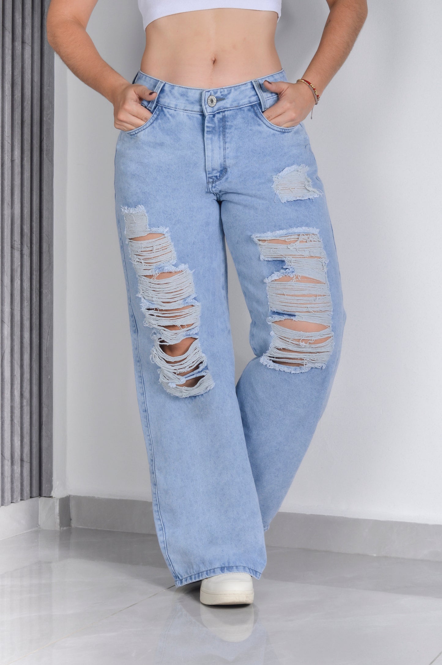 JEANS SEMI RIGIDO BOTA ANCHA REF.1293