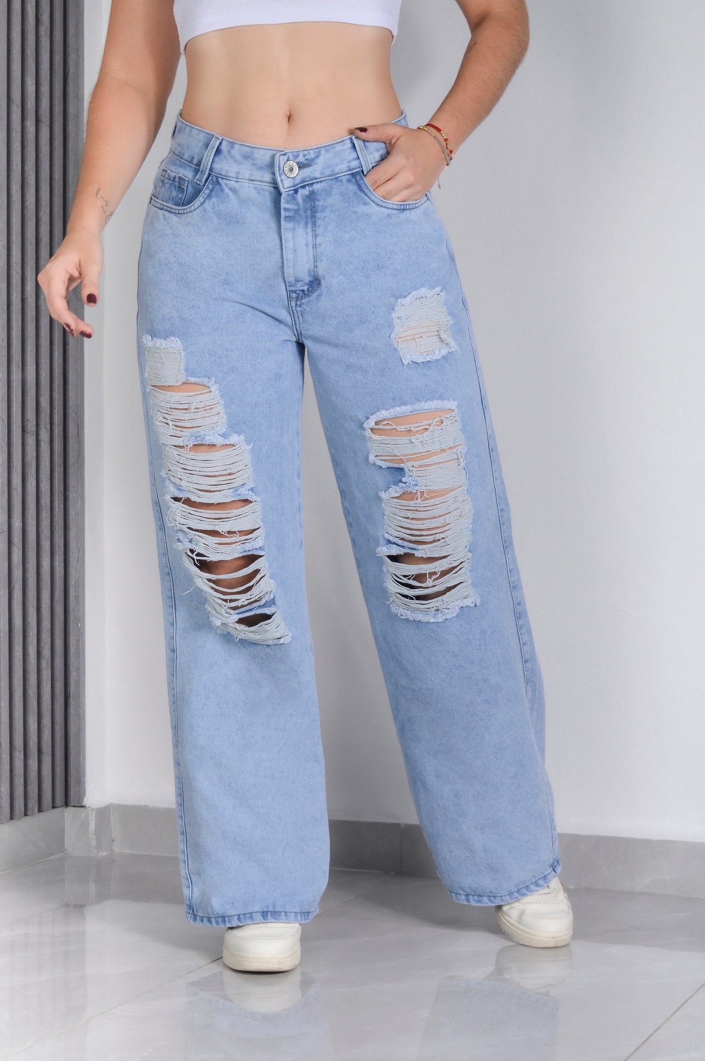 JEANS SEMI RIGIDO BOTA ANCHA REF.1293
