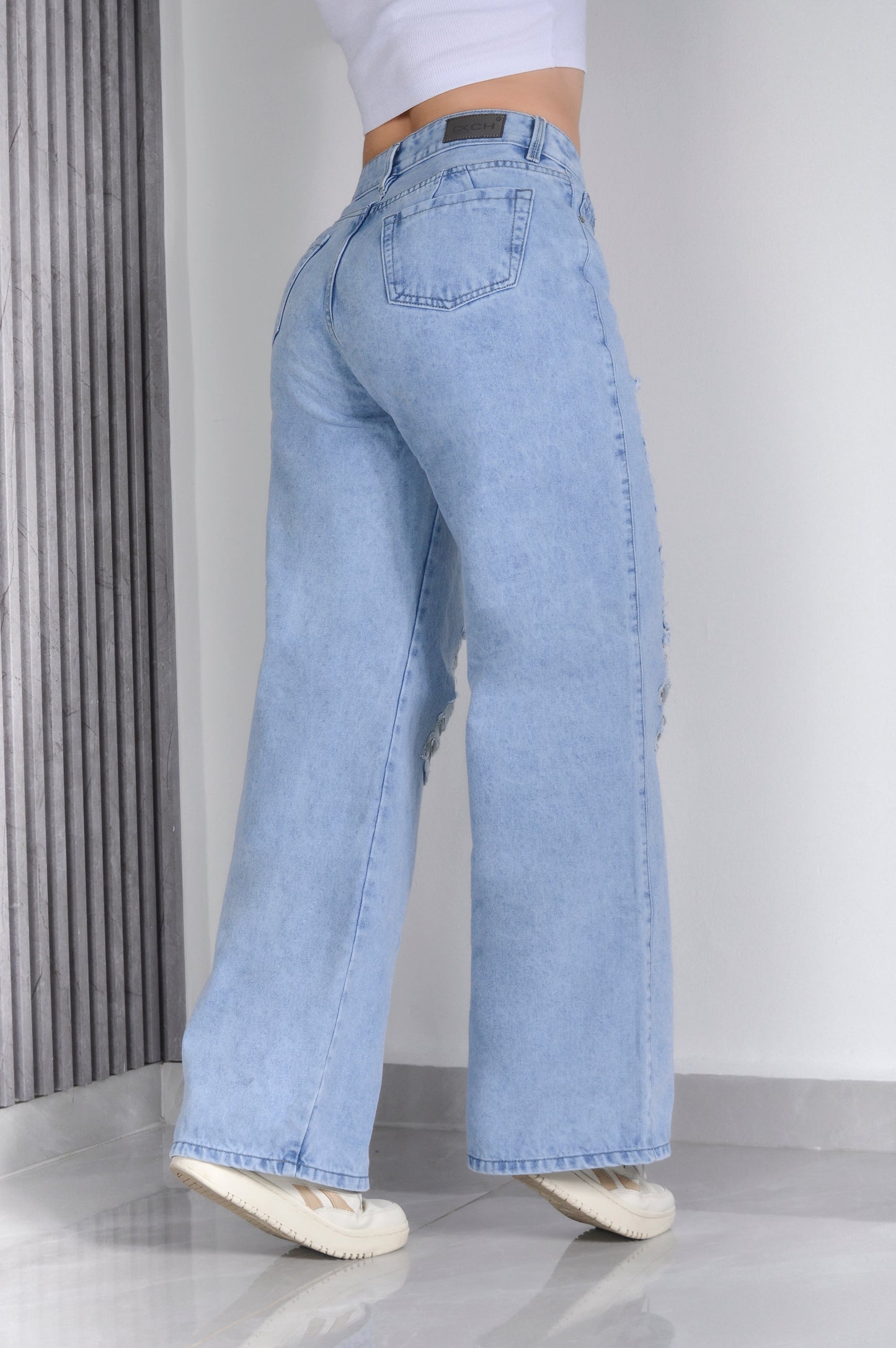 JEANS SEMI RIGIDO BOTA ANCHA REF.1293
