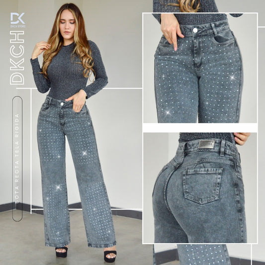 JEANS  BOTA ANCHA SEMI RIGIDO  REF 1285-1