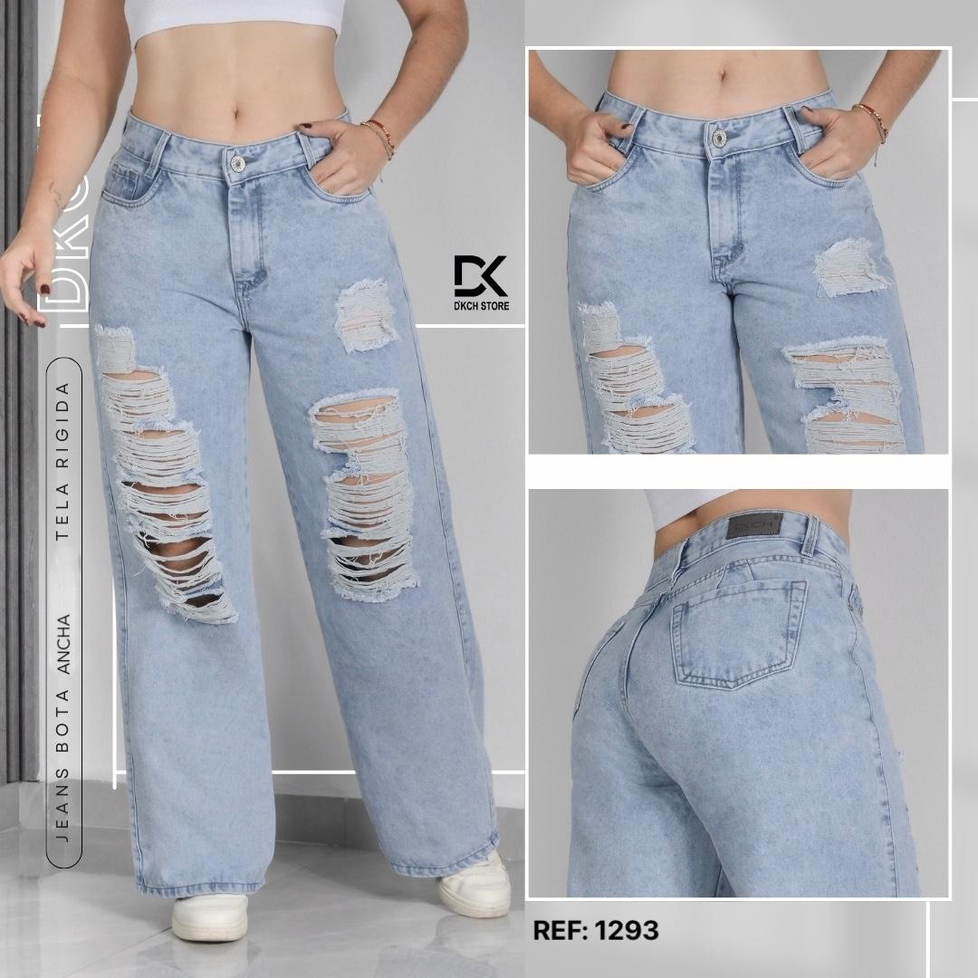 JEANS SEMI RIGIDO BOTA ANCHA REF.1293