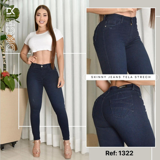 JEANS SKINNY TIRO ALTO REF 1322