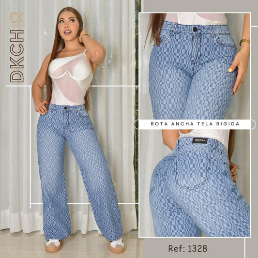 JEANS  BOTA ANCHA TELA RIGIDA REF 1328
