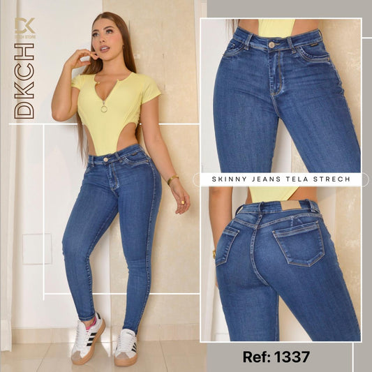 JEANS SKINNY TIRO ALTO REF 1337
