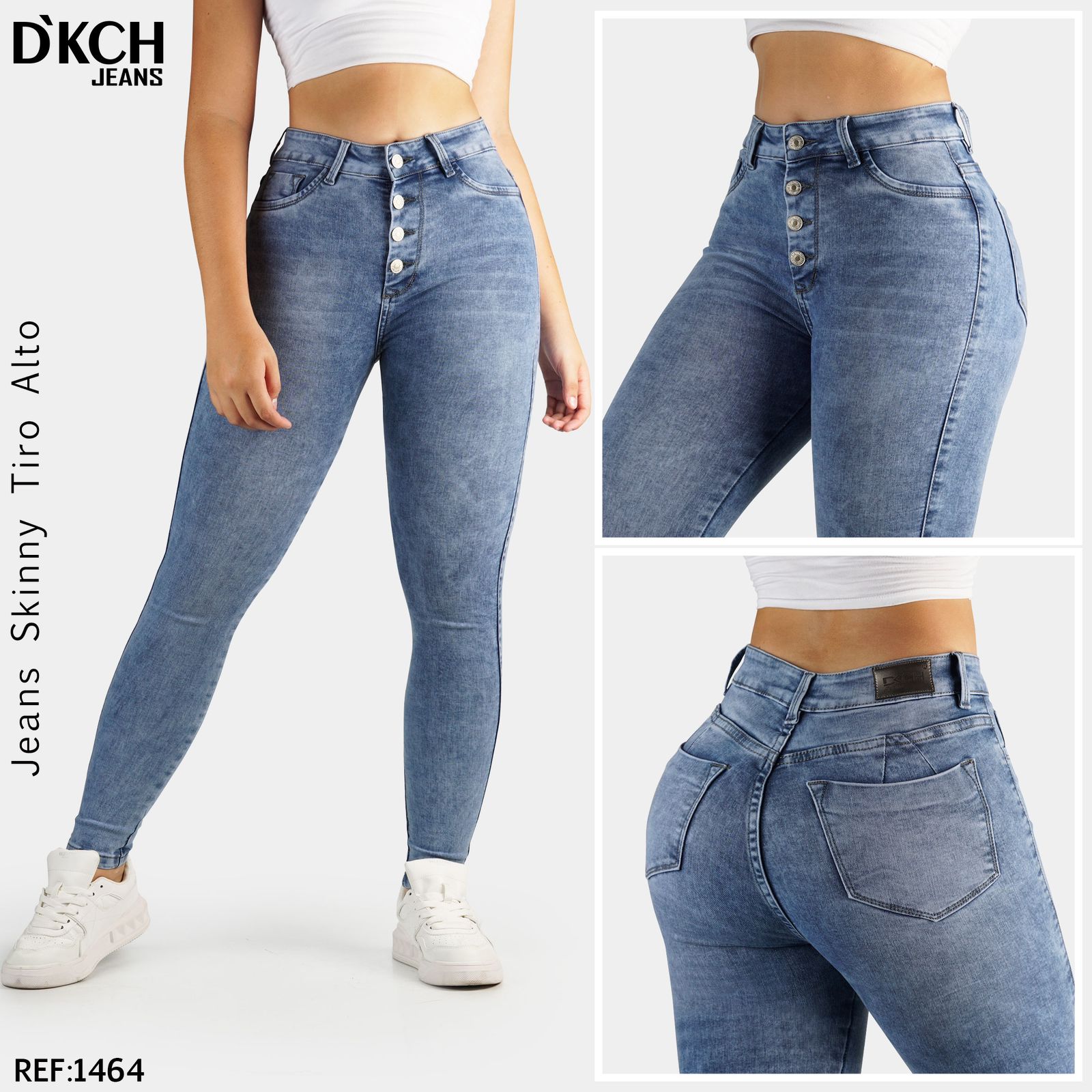 JEANS SKINNY TIRO ALTO REF 1464 – storedkch.com