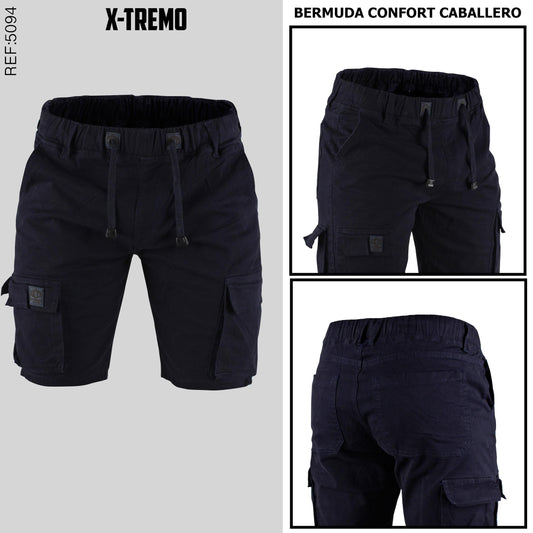 BERMUDA JOGGER CARGO EN DRILL REF. 5094