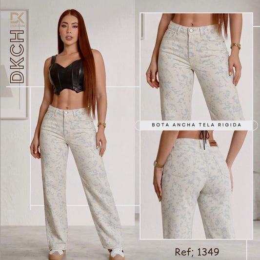 JEANS  BOTA ANCHA TELA RIGIDA REF 1349