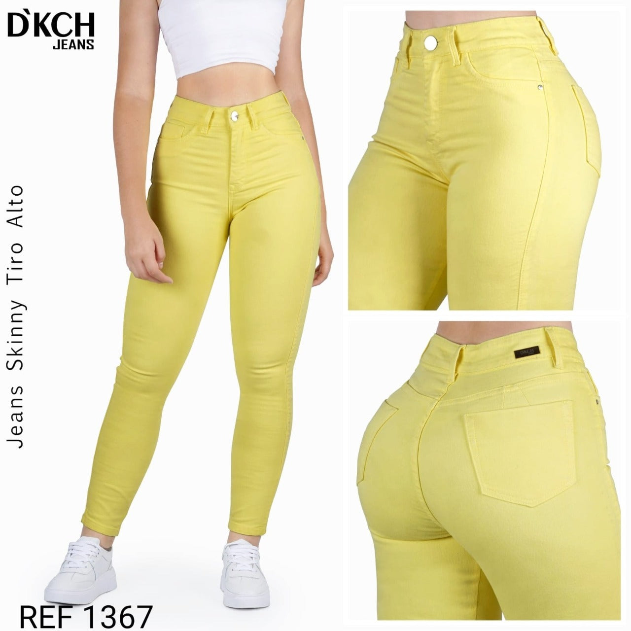 JEANS SKINNY TIRO ALTO REF 1367